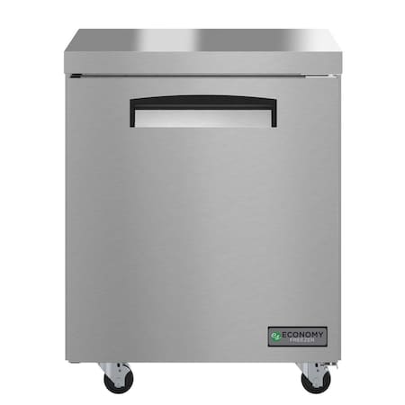 Hoshizaki Freezer, Single Section Undercounter, Stainless Door,  EUF27A